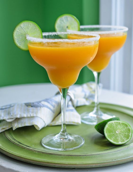 Mango-Lime Margarita Slushies