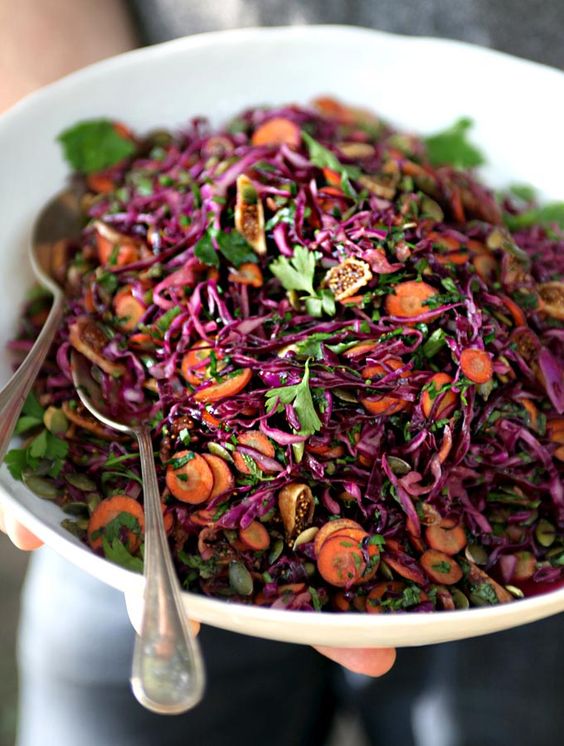 Toss some purple cabbage in your salads.