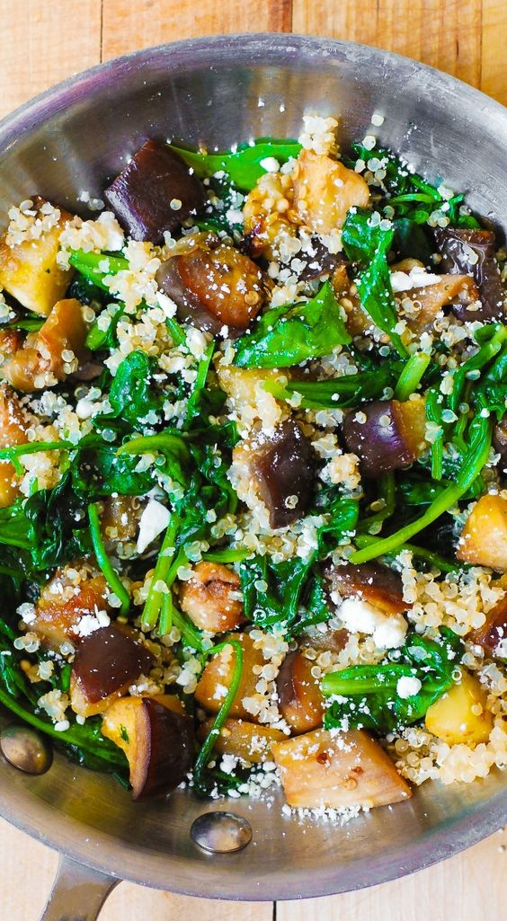 Add some roasted eggplants as a side.