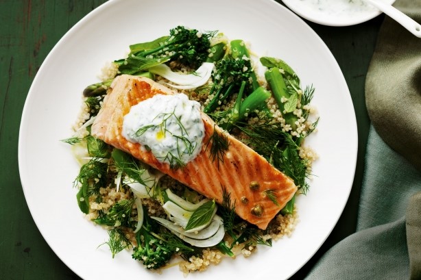 Quinoa Salad with Salmon