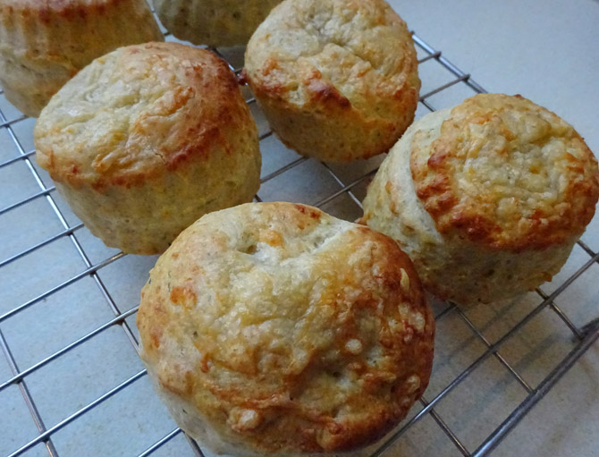Cheese, Mustard and Chive Scones