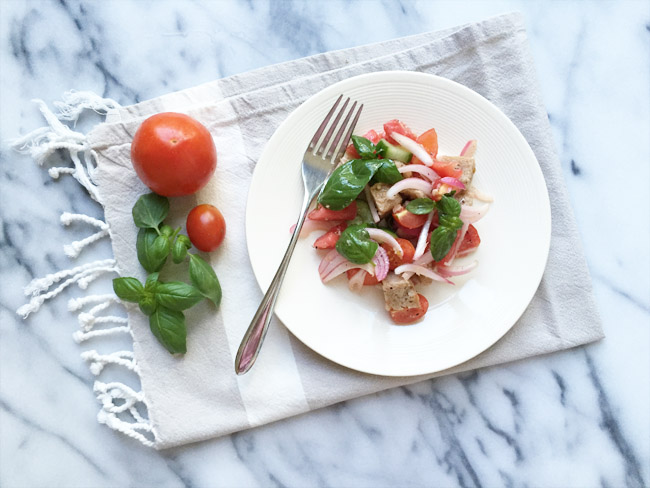 Panzanella (Tuscan Bread and Tomato salad)