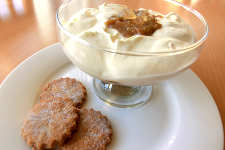 Rhubarb and Ginger Syllabub
