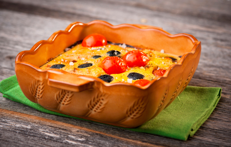 Cherry Tomatoes Clafoutis