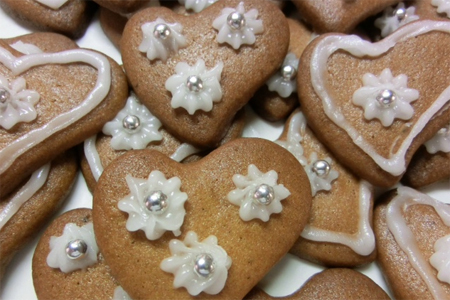 Gingerbread hearts Gingerbread hearts