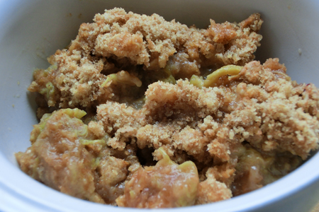 Crunchy Rhubarb Crumble Crunchy Rhubarb Crumble