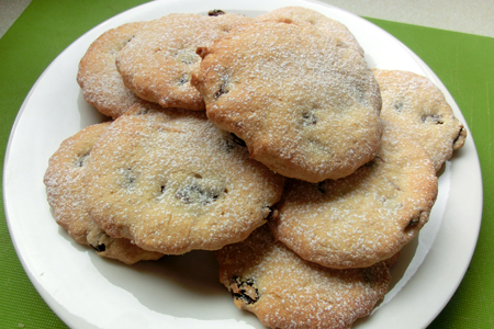 Lemon and Sultana Biscuits