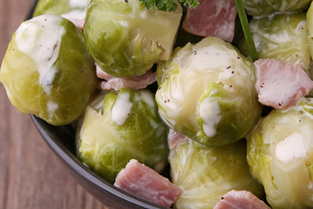 Brussel Sprouts with Ham