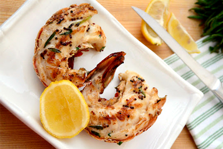 Omani Lobster with za’atar and garlic