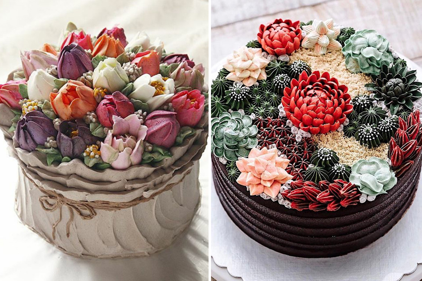 Flower Bouquet Cake Design - Easy Fondant Cake | Decorated Treats