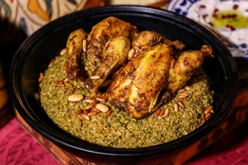 Chicken Stuffed Freekeh by Chef Hassan Al Naami | ExpatWomanFood.com