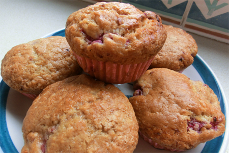 Raspberry muffins