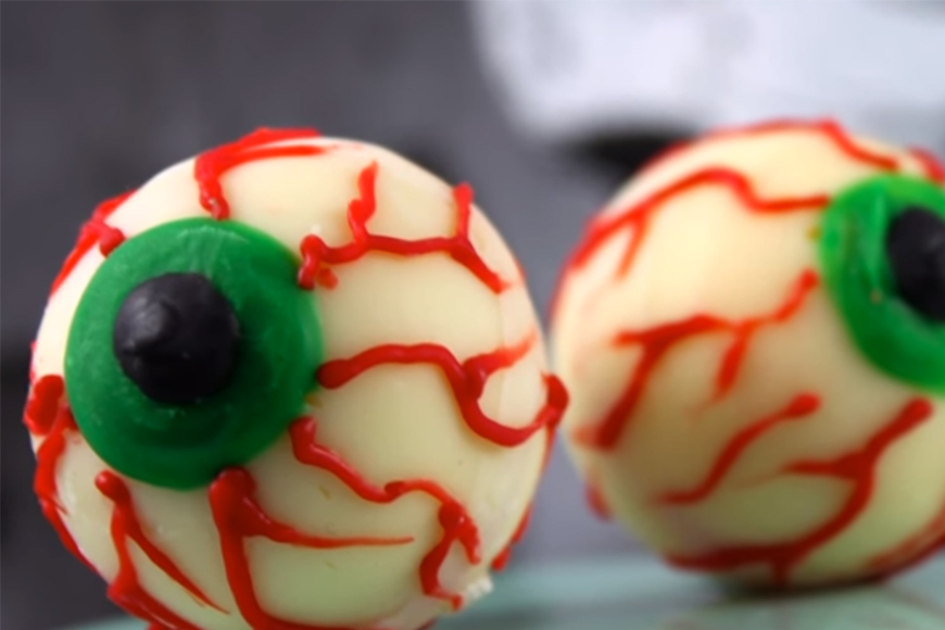 How To Make Halloween Jello Eyes WITHOUT Baking