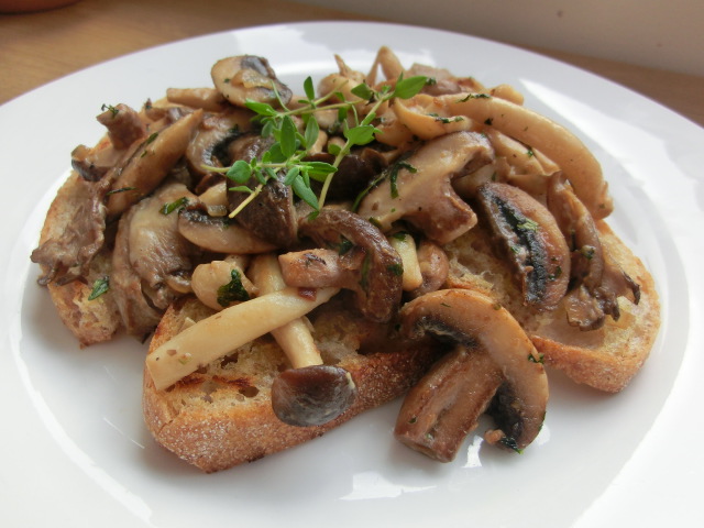 Mushrooms on Sourdough Toast