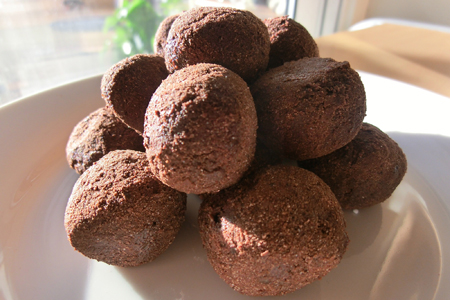 Dark chocolate orange truffles