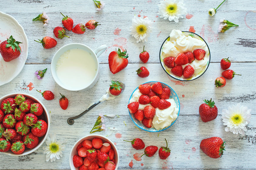 9 Ways to Get Your Strawberry and Cream Fix