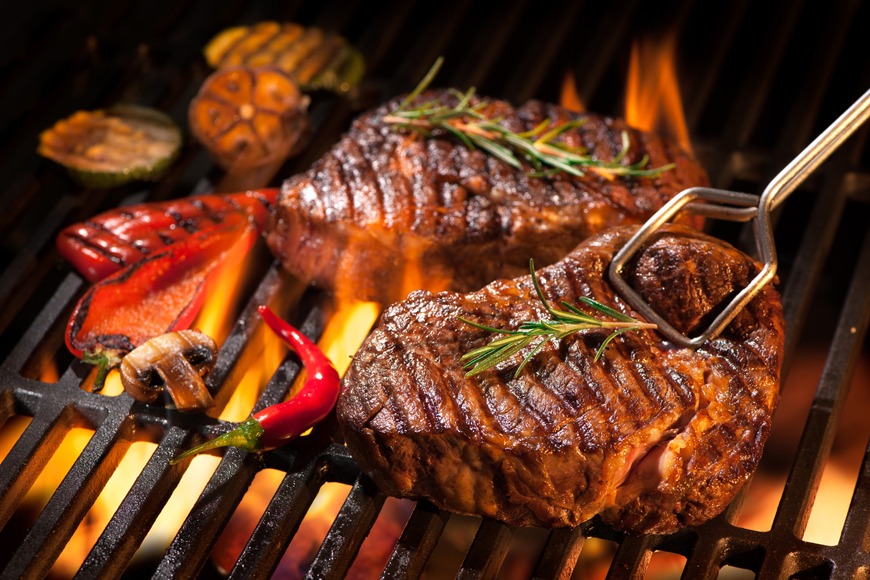 A classic steak dinner. A classic steak dinner.