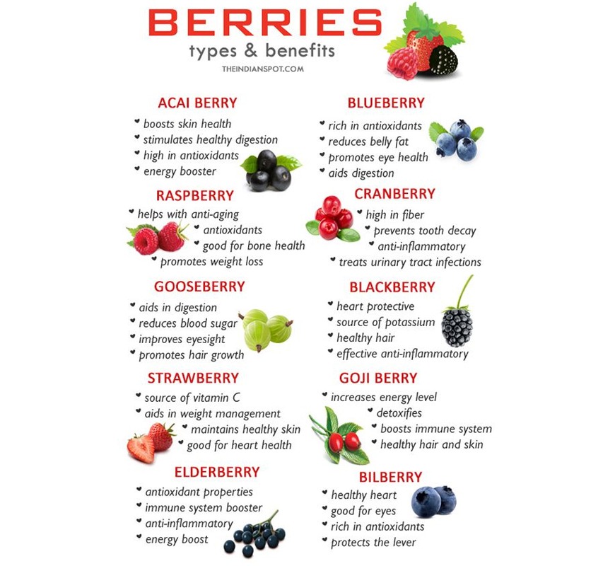 Types of berries Types of berries