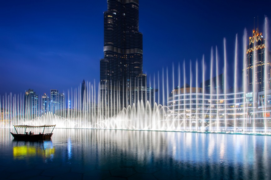 Dinner overlooking Dubai Fountain Dinner overlooking Dubai Fountain deal