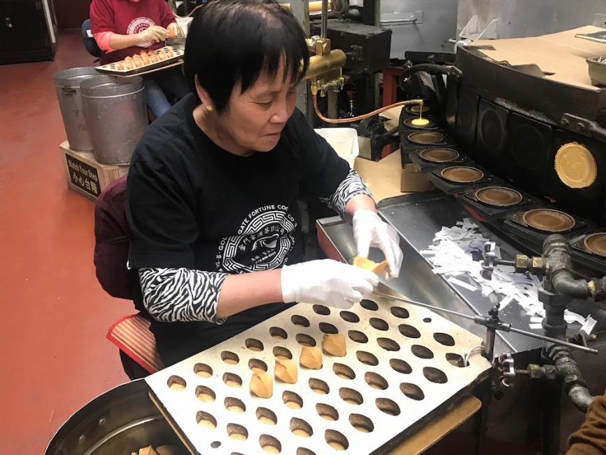 Fortune cookies lovingly made by hand in Chinatown’s Ross Alley