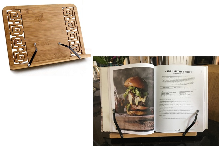 Bamboo cookbook holder Bamboo cookbook holder