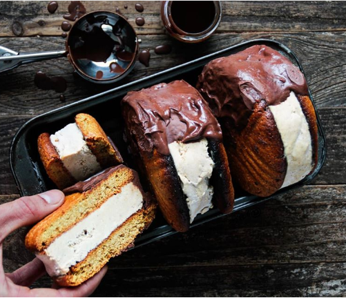 Hummus Ice Cream Cookie Sandwiches