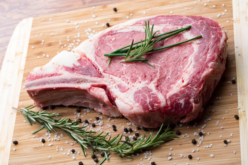 Rib eye steak cut Rib eye steak cut