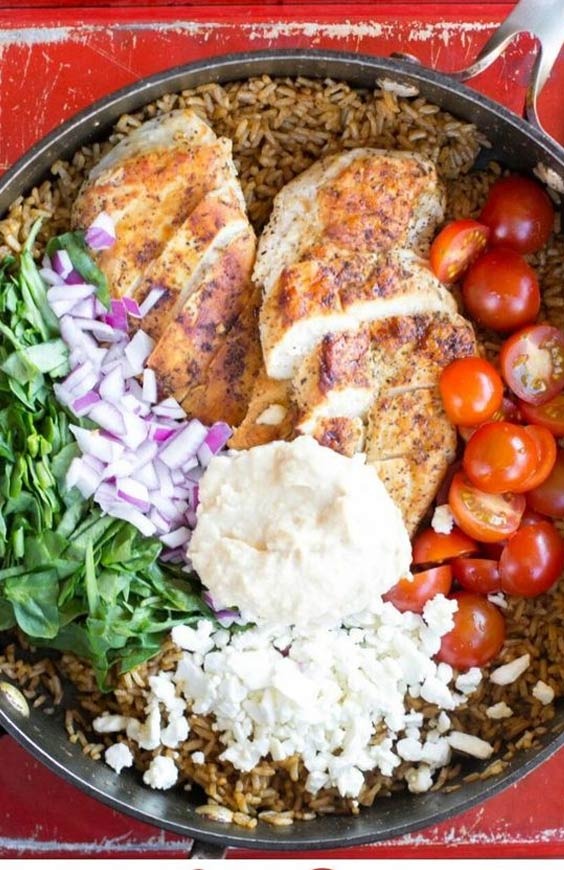 One-pot Greek chicken & rice One-pot Greek chicken & rice