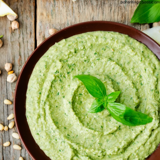 Basil Pesto Hummus