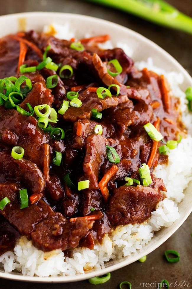 Slow Cooker Mongolian Beef Slow Cooker Mongolian Beef