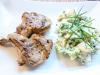 Thyme and Lemon Lamb with Pea and Potato Salad