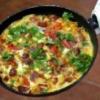 Pepper and chorizo picnic frittata