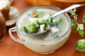 Creamy Brussels Sprouts Soup
