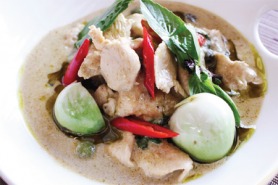 Coconut green curry