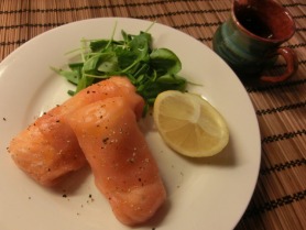 Salmon Parcels with Honey & Lime Dressing