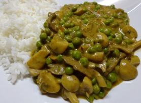 Pea and Mushroom Curry
