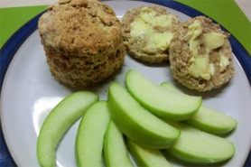 Feta cheese and chive scones