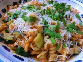 Red Pepper and Courgette Pasta