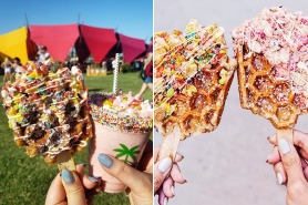 Waffle pop dessert at Coachella 2017