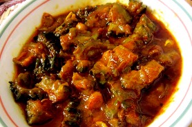 Khatta Metha Karela (Sweet and Sour Bittergourd)