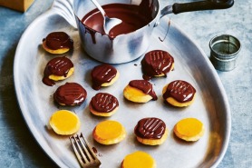 Recipe for homemade vegan jaffa cakes