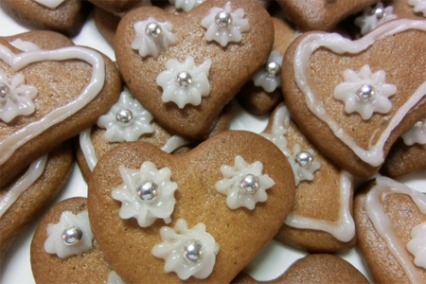 Gingerbread hearts