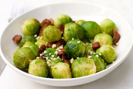 Thanksgiving Brussel Sprouts With Bacon