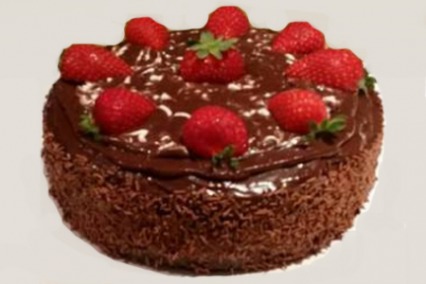Strawberry chocolate cake