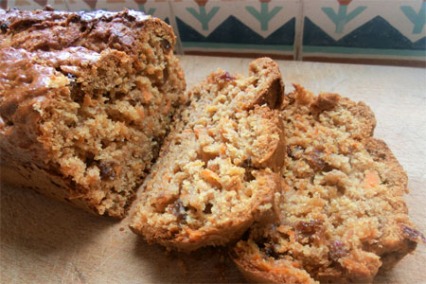 Carrot, honey and sultana cake
