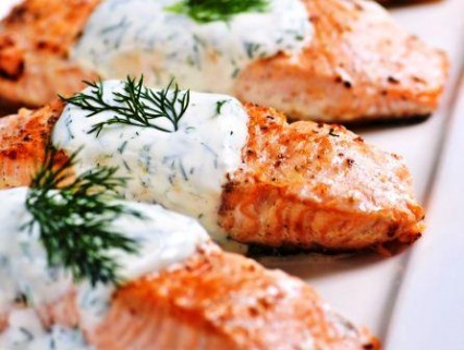 Dill Baked Salmon